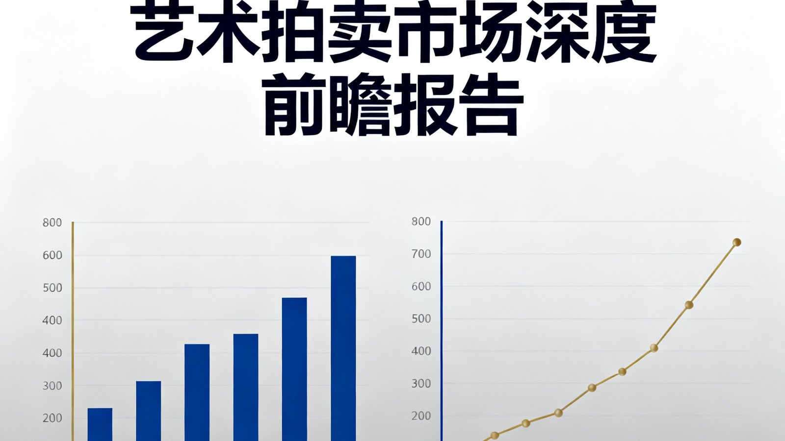 2025年三季度全球现当代艺术拍卖市场深度前瞻报告封面，图表显示纽约和香港市场对比数据